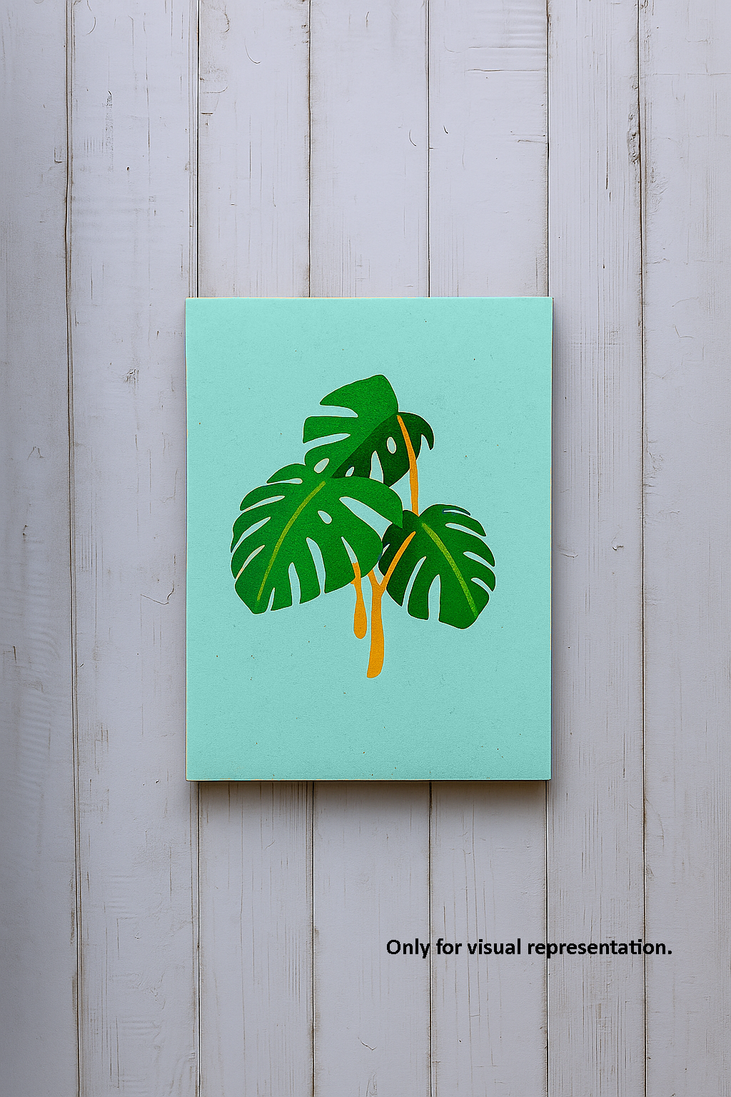  DIY Monstera Leaf MDF Wall Art Pre-Marked Base