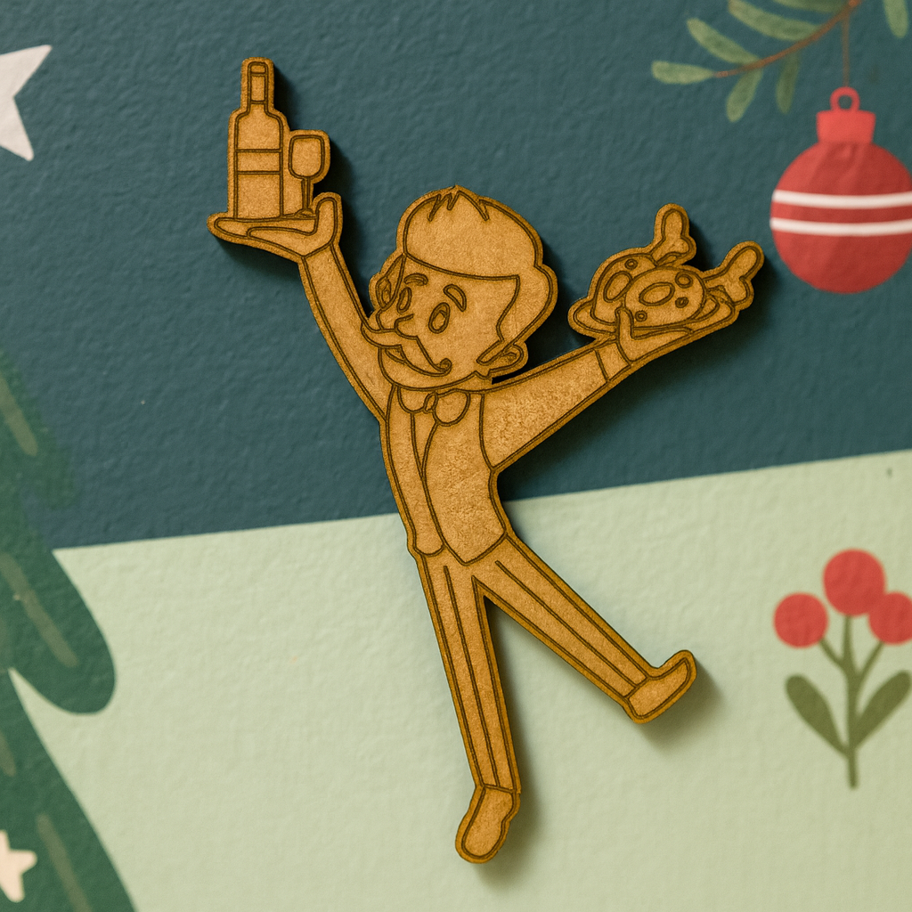 Unpainted MDF cartoon character cutout for kids craft activity nursery wall decor