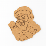 DIY MDF Santa Claus cutout for Christmas craft and painting