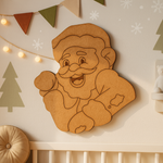 DIY MDF Santa Claus cutout for Christmas craft and wall decor