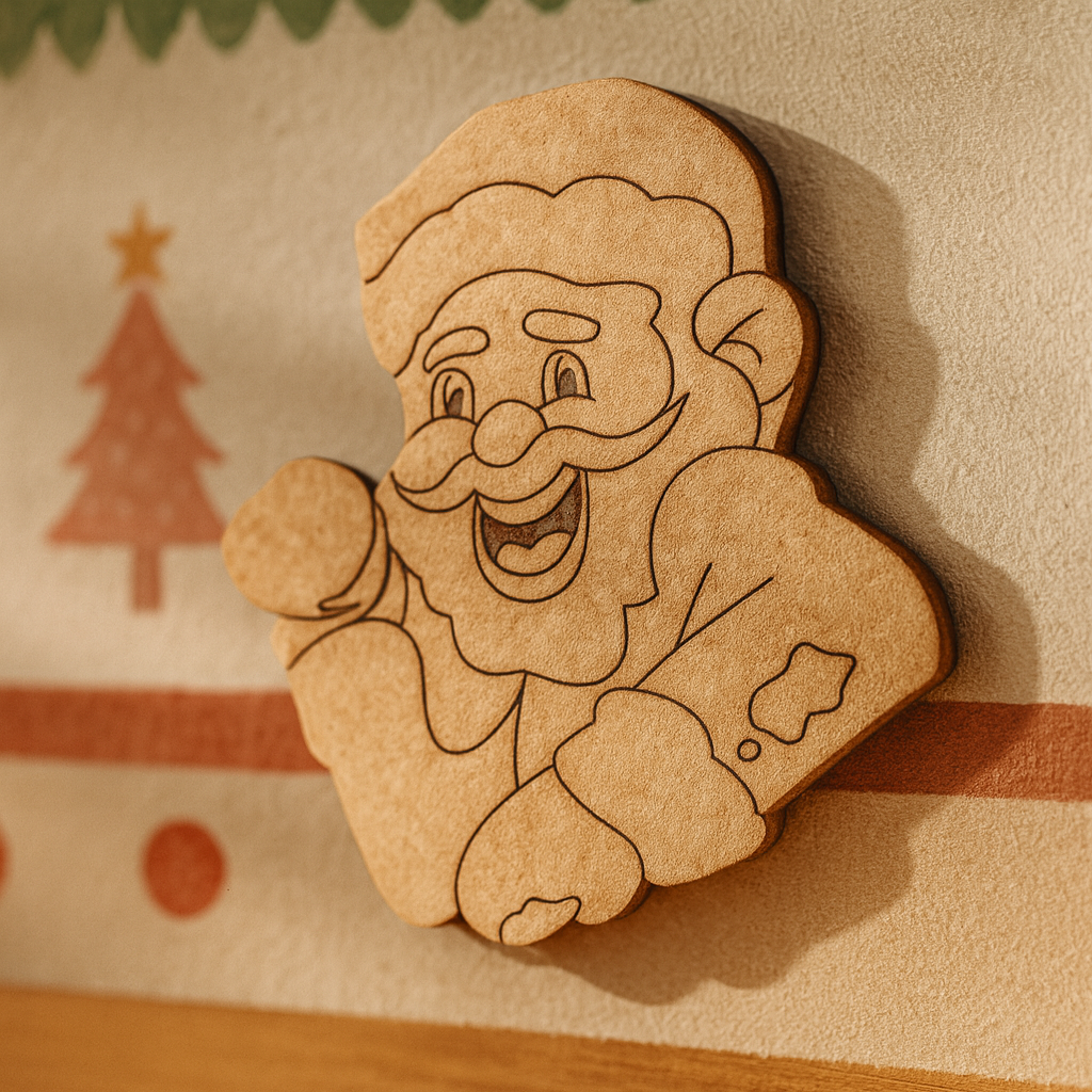 DIY MDF Santa Claus cutout for Christmas craft