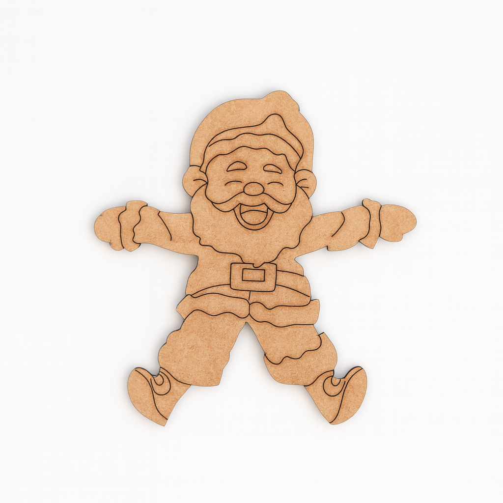 DIY MDF Santa Claus cutout for Christmas craft and painting
