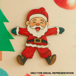 coloured MDF Santa Claus cutout for Christmas craft