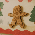 DIY MDF Santa Claus cutout for Christmas craft and painting in nursery