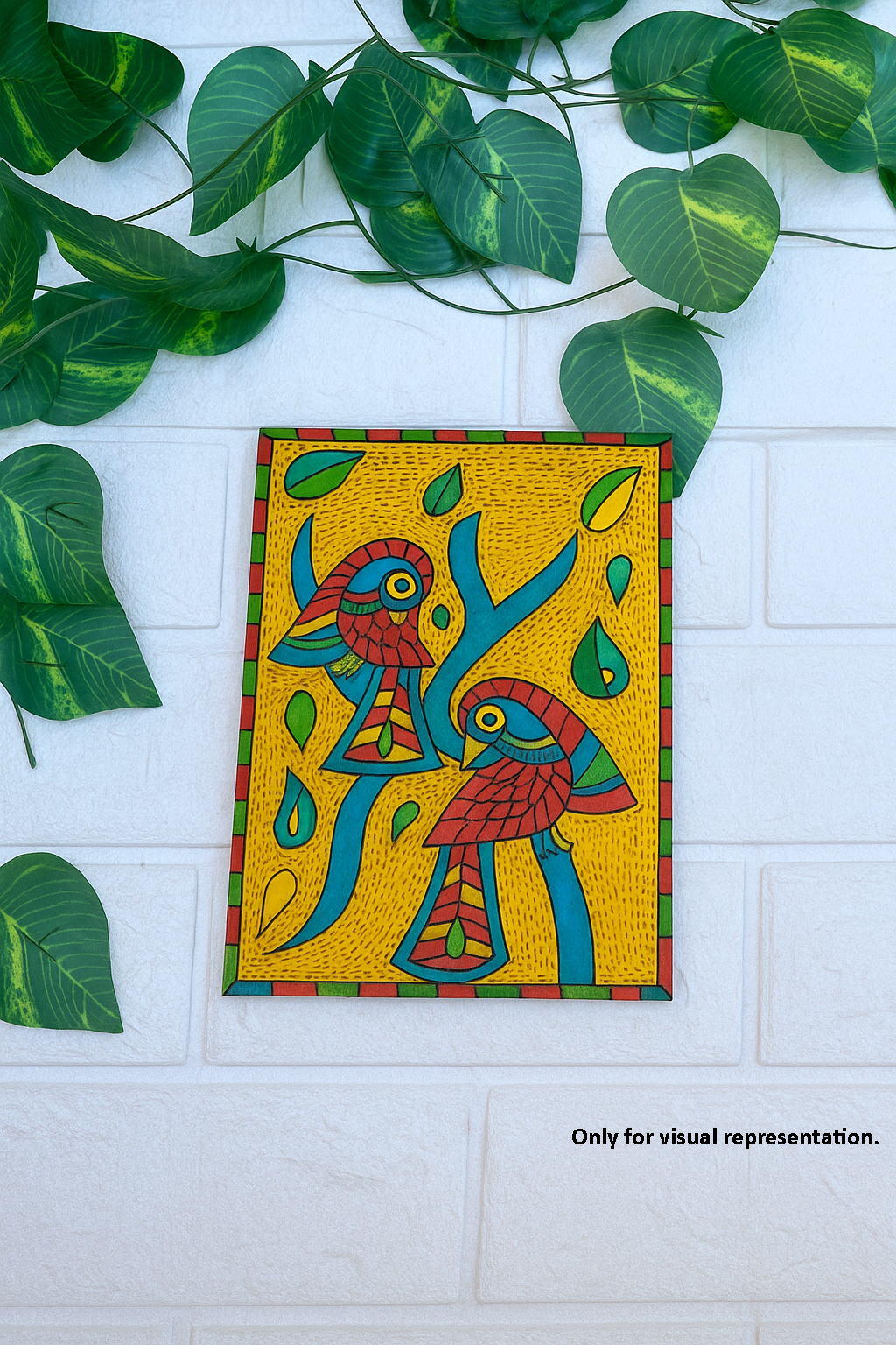 Traditional Art Style Birds on Branches Design Craft Board
