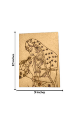 DIY Traditional MDF Painting Craft Base – Laser Cut Indian Art Outline with size