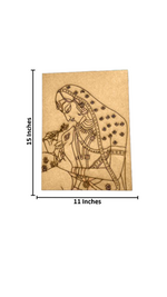 DIY Traditional MDF Painting Craft Base – Laser Cut Indian Art Outline with size
