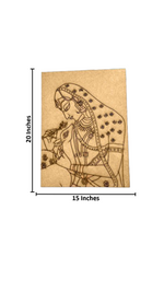 DIY Traditional MDF Painting Craft Base – Laser Cut Indian Art Outline with size