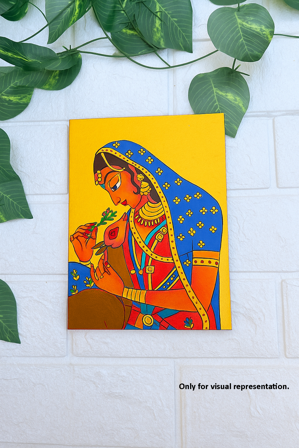 DIY Traditional MDF Painting Craft Base – Laser Cut Indian Art Outline