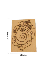 Finished Traditional Ganesha Painting –  MDF Artwork with size
