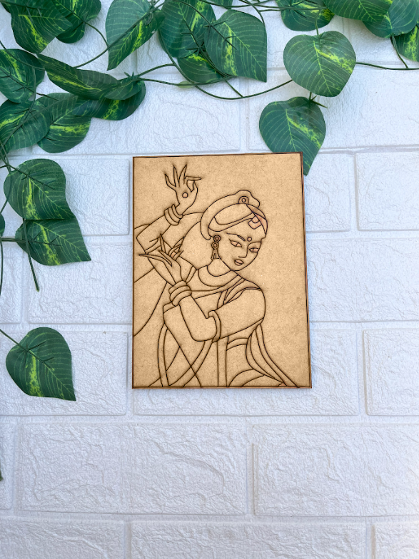 DIY traditional painting kit on MDF base