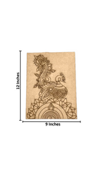 DIY Traditional Painting MDF Base – Pre-Marked Outline Board for Hand Painting with size