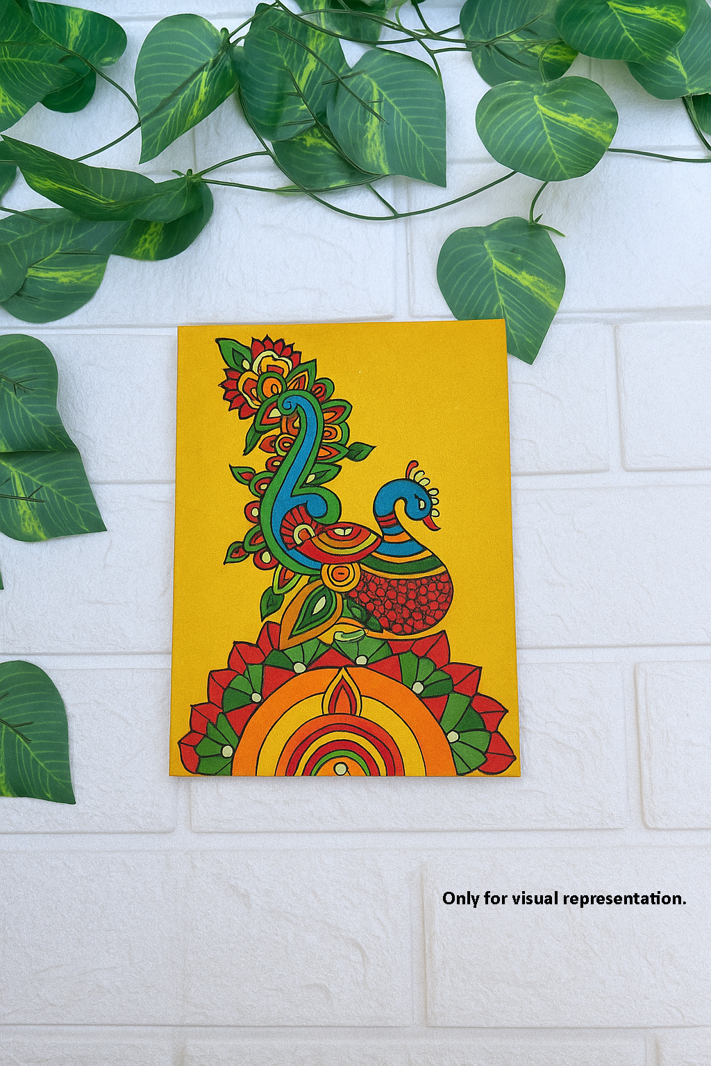 DIY Traditional Painting MDF Base – Pre-Marked Outline Board for Hand Painting