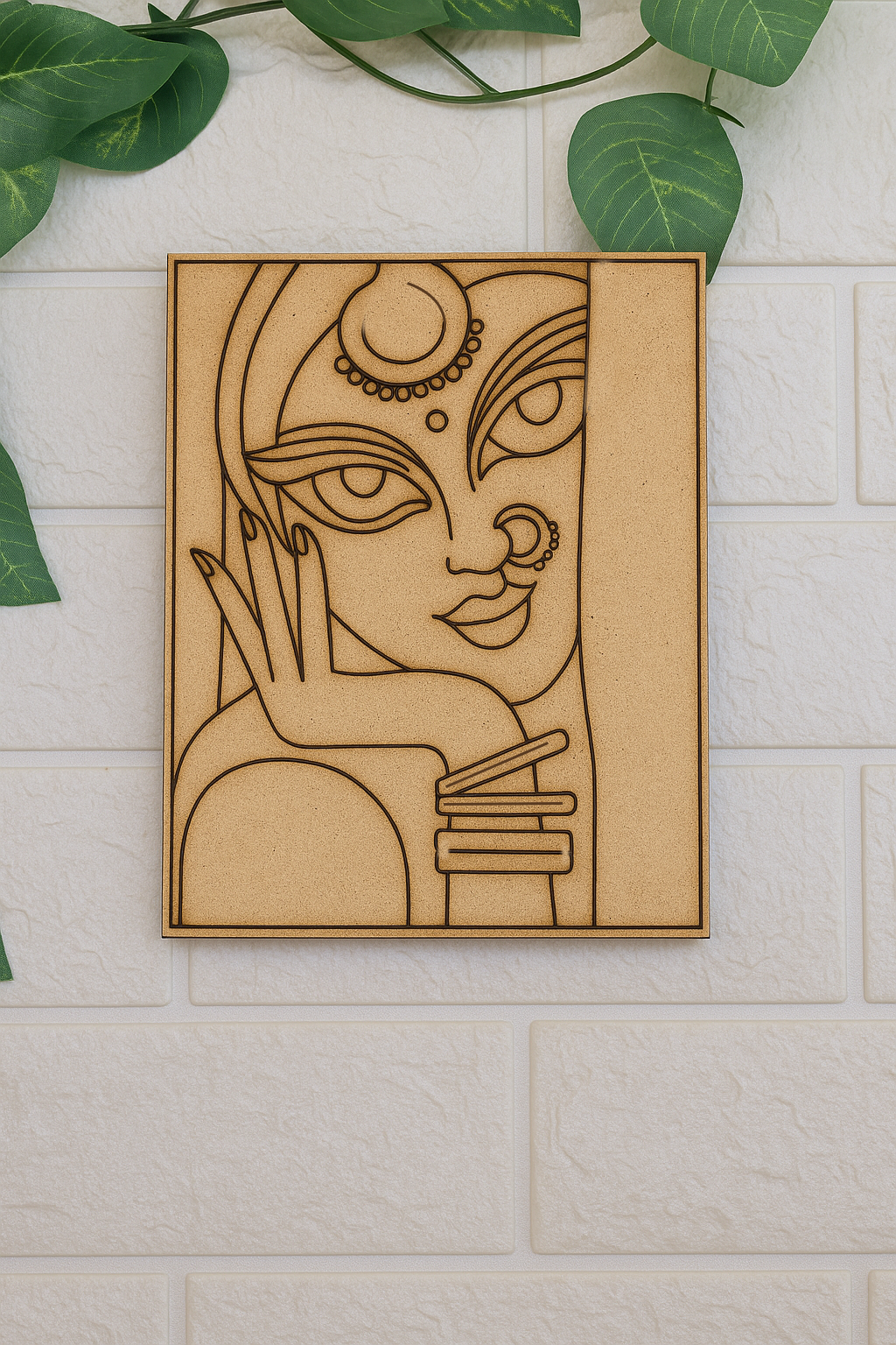 DIY Traditional Painting MDF Base – Pre-Marked Outline Board for Hand Painting