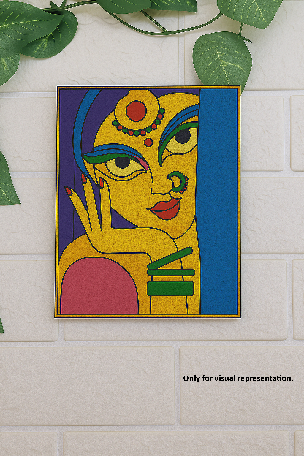 DIY Traditional Painting MDF Base – Pre-Marked Outline Board for Hand Painting
