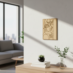 DIY Traditional Painting MDF Base – Pre-Marked Outline Board for Hand Painting