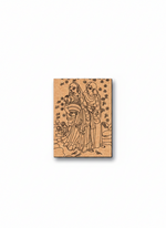 MDF DIY wall art  with a design of two people and floral patterns on a white background