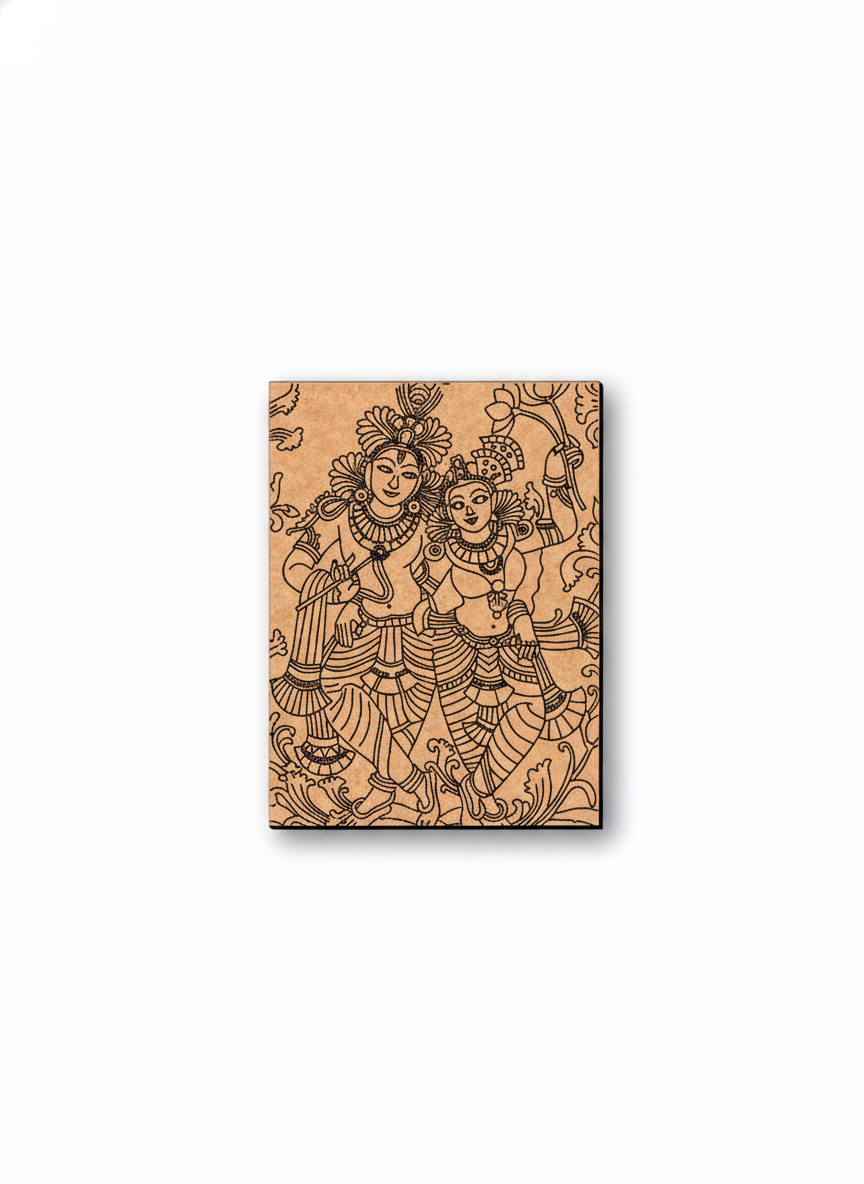 MDF DIY wall art on white background.