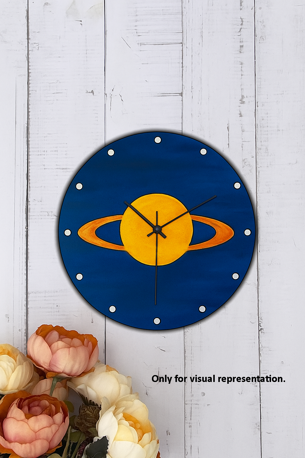 DIY Saturn Planet Wall Clock for Kids