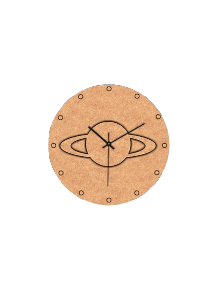 DIY Saturn Planet Wall Clock for Kids