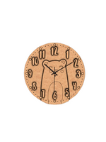 Raw MDF DIY bear wall clock base for painting activity