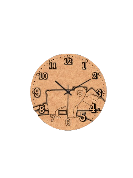 DIY bear wall clock craft kit for kids