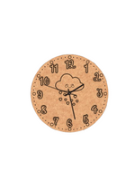 Raw MDF DIY cloud wall clock craft activity for children