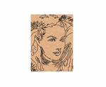MDF DIYwall art  with a horse and face design on a white background
