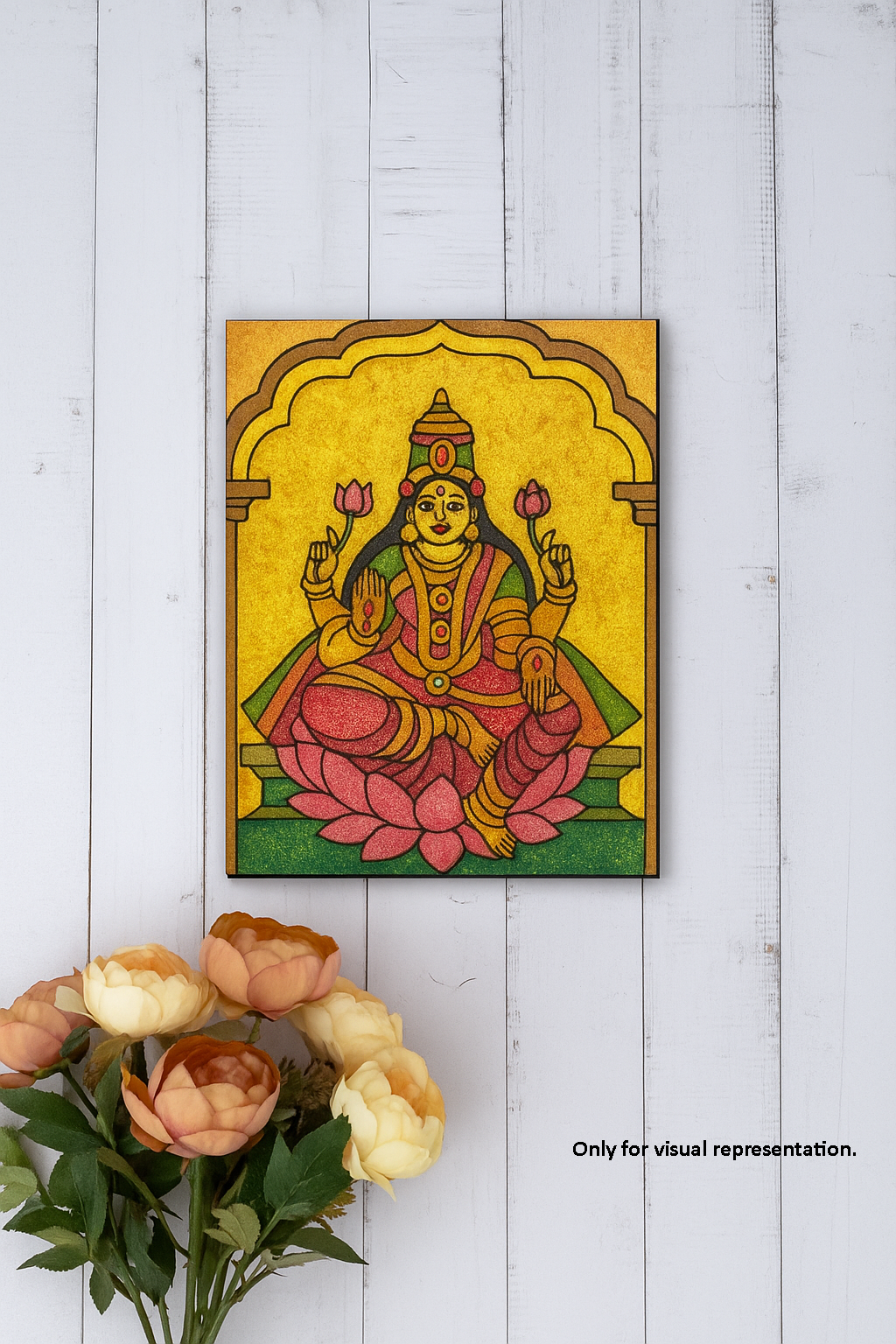 Goddess Lakshmi MDF board for DIY painting