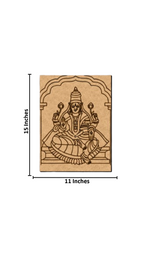 Goddess Lakshmi MDF board for DIY painting with size 