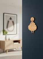 Laser cut DIY MDF traditional Rajasthani couple cutout for painting hanging on wall