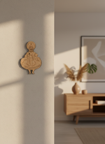 Laser cut DIY MDF traditional Rajasthani couple cutout for painting hanging on wall