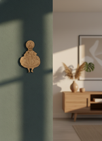 Laser cut DIY MDF traditional Rajasthani couple cutout for painting hanging on wall