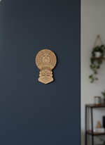 Laser cut DIY MDF Kathakali face cutout for painting and ethnic decor hanging on wall 