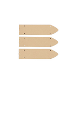 Set of 3 MDF house nameplate blanks for DIY door and entrance signage