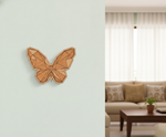 Unpainted DIY MDF geometric butterfly puzzle wall-mounted with detachable pieces for painting and craft activity 