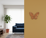 Unpainted DIY MDF geometric butterfly puzzle wall-mounted with detachable pieces for painting and craft activity 