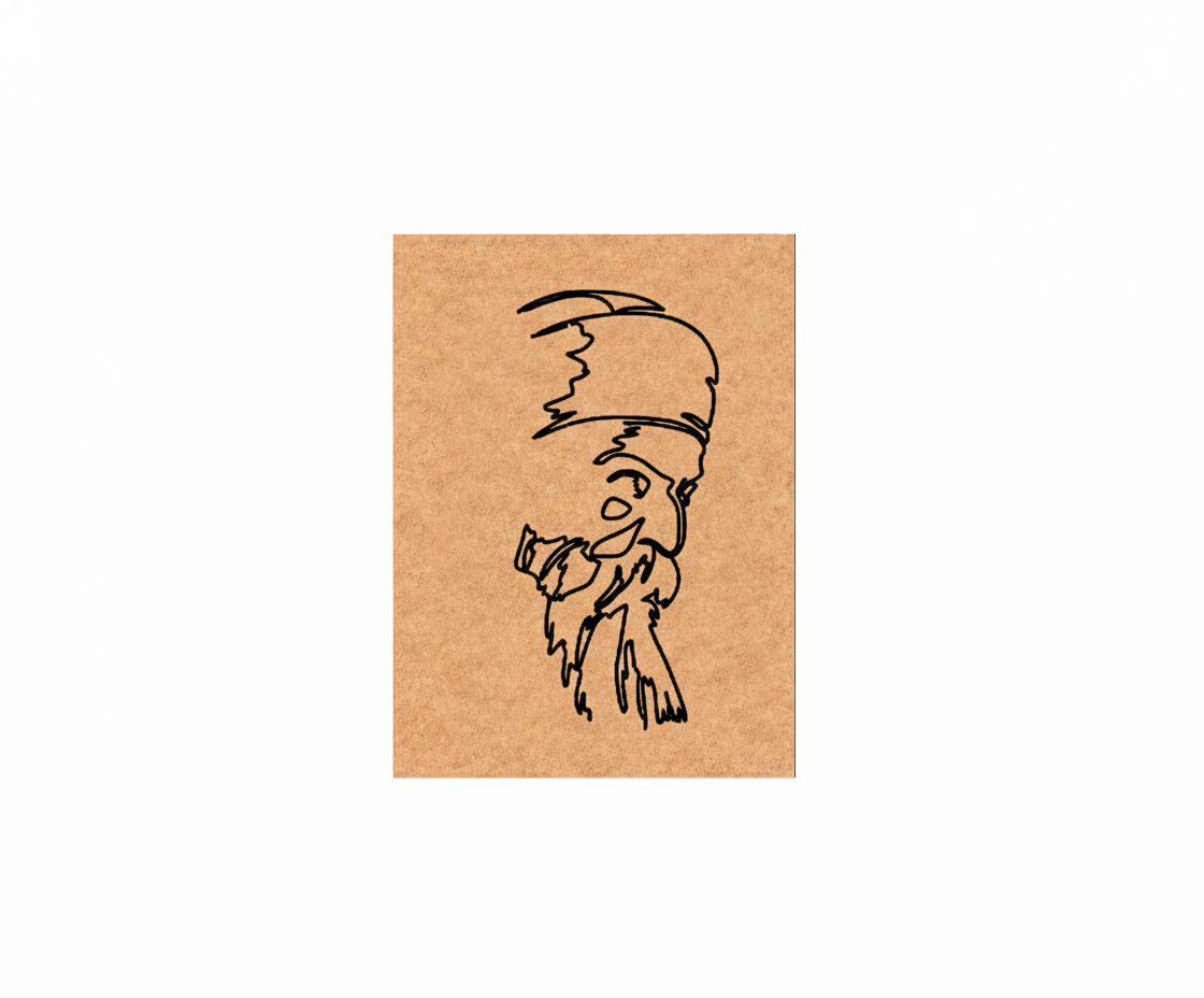 MDF DIY wall art on white background