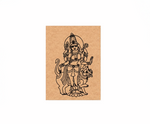 MDF DIY wall art of a deity on white background