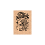 Decorative MDF DIY wall art with a black dragon design on a brown background