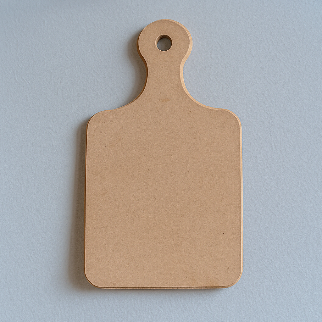 Rectangular MDF chopping and serving board with handle  for kitchen