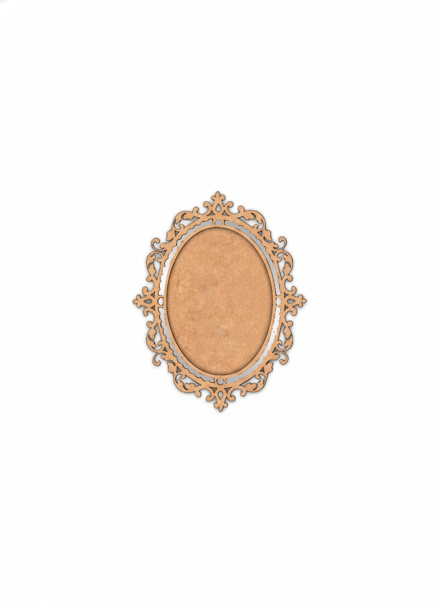 Decorative photo frame on a white background