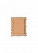 Decorative gold picture frame on a white background