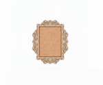 Decorative mdf frame on a white background