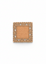 Decorative mdf frame on a white background