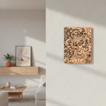  MDF DIY  wall art with intricate design in a living room setting