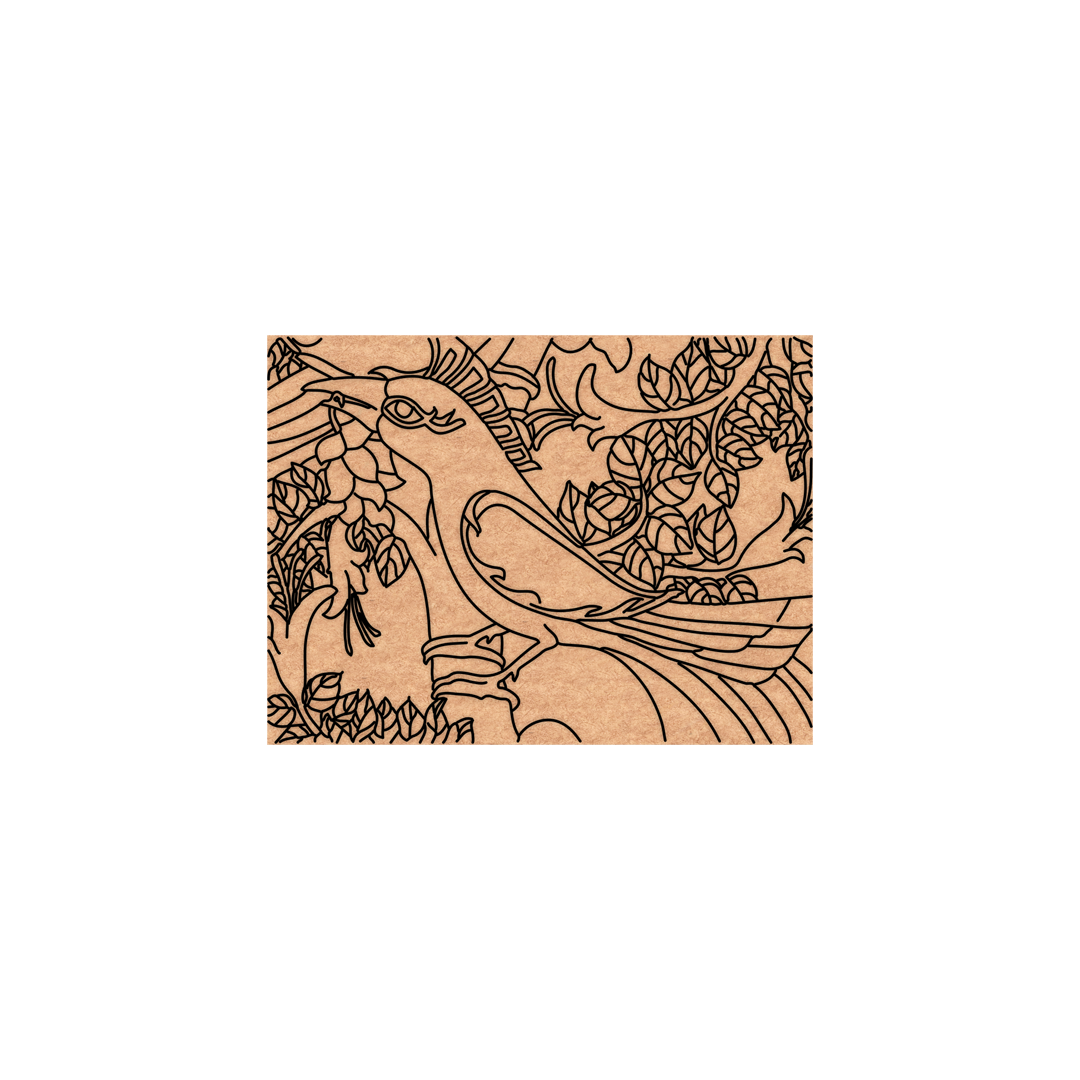  MDF DIY wall art  with a dragon design on a white background