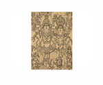 Decorative  MDF DIY wall art  with intricate design of a seated figure on a white background