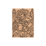  MDF DIY wall art of two deities with intricate details on a white background
