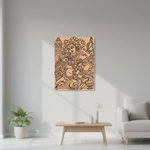  MDF DIY  wall art of a traditional design in a living room setting